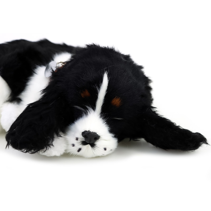 Black and white cocker spaniel stuffed animal hotsell